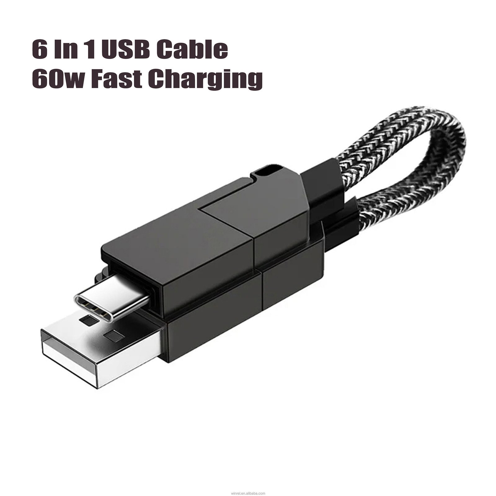 كابل شاحن متعدد الاستخدامات 6 في 1 - الصورة 2